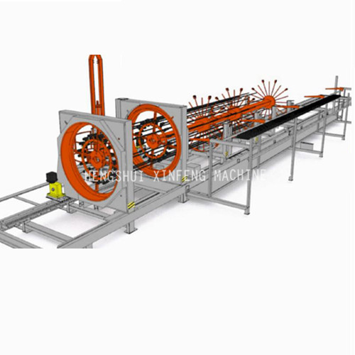 Steel bar cage rolling welded machine
